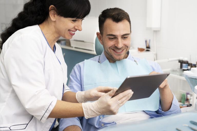 Digital Smile Design technology used by dentists to plan a perfect smile