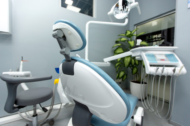 Modern dental clinic with advanced equipment providing gentle and pain-free treatment to a patient